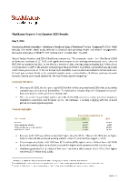 ShaMaran Reports First Quarter 2025 Results (CNW Group/ShaMaran Petroleum Corp.)
