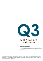 ShaMaran Reports Third Quarter 2024 Results (CNW Group/ShaMaran Petroleum Corp.)