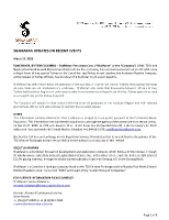ShaMaran Updates on Recent Events (CNW Group/ShaMaran Petroleum Corp.)