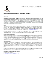 SHAMARAN ANNOUNCES SARSANG ACQUISITION PROGRESS (CNW Group/ShaMaran Petroleum Corp.)