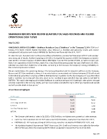SHAMARAN REPORTS NEW RECORD QUARTERLY OIL SALES REVENUES AND RECORD OPERATIONAL CASH FLOWS (CNW Group/ShaMaran Petroleum Corp.)