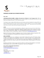 SHAMARAN JANUARY 2022 PAYMENTS RECEIVED (CNW Group/ShaMaran Petroleum Corp.)