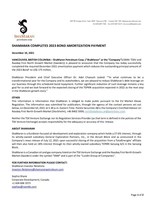 ShaMaran Completes 2023 Bond Amortization Payment (CNW Group/ShaMaran Petroleum Corp.)