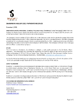 ShaMaran August 2021 Payments Received (CNW Group/ShaMaran Petroleum Corp.)