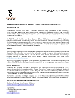 (CNW Group/ShaMaran Petroleum Corp.)