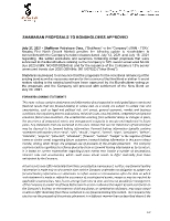 ShaMaran Proposals to Bondholders Approved (CNW Group/ShaMaran Petroleum Corp.)