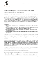 Transformative Acquisition of TotalEnergies' Affiliate with an 18% Interest in Sarsang PSC and New Financings (CNW Group/ShaMaran Petroleum Corp.)