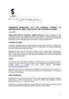 ShaMaran Announces July 2021 Interest Payment to Bondholders Timely Paid in Full and Corporate News (CNW Group/ShaMaran Petroleum Corp.)