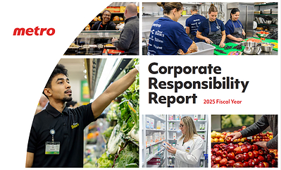 METRO'S 2025 CORPORATE RESPONSIBILITY REVIEW (CNW Group/METRO INC.)