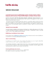 Lundin Mining Announces Updated Share Capital, Provides Update on Share Buybacks and Announces Filing of ESTMA Report and Modern Slavery Report (CNW Group/Lundin Mining Corporation)