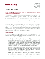 Lundin Mining Highlights Strategic Vision and Financial Outlook for Leading Growth and Shareholder Returns (CNW Group/Lundin Mining Corporation)