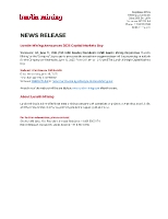 Lundin Mining Announces 2025 Capital Markets Day (CNW Group/Lundin Mining Corporation)