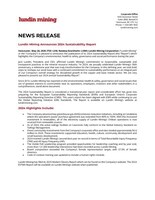 Lundin Mining Announces 2024 Sustainability Report (CNW Group/Lundin Mining Corporation)
