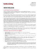 Lundin Mining Third Quarter 2024 Results (CNW Group/Lundin Mining Corporation)