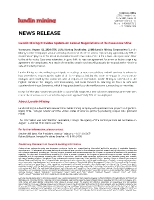 Lundin Mining Provides Update on Labour Negotiations at its Caserones Mine (CNW Group/Lundin Mining Corporation)