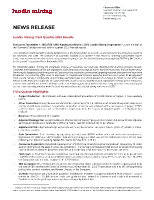 Lundin Mining Third Quarter 2023 Results (CNW Group/Lundin Mining Corporation)