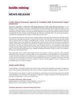 Lundin Mining Announces Approval of Candelaria 2040 Environmental Impact Assessment (CNW Group/Lundin Mining Corporation)