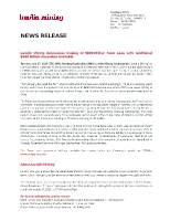 Lundin Mining Announces Closing of $800 Million Term Loan with Additional $400 Million Accordion Available (CNW Group/Lundin Mining Corporation)