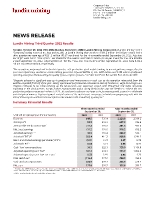 Lundin Mining Third Quarter 2022 Results (CNW Group/Lundin Mining Corporation)
