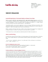 Lundin Mining Reports Contractor Fatality at Neves-Corvo Mine (CNW Group/Lundin Mining Corporation)