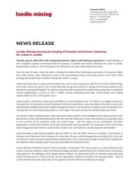 Lundin Mining Announces Passing of Founder and Former Chairman Mr.&nbsp;Lukas&nbsp;H.&nbsp;Lundin (CNW Group/Lundin Mining Corporation)