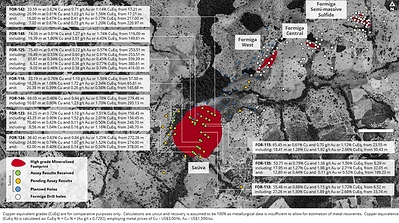 Figure 2 – Saúva - Selected Drilling Results (CNW Group/Lundin Mining Corporation)