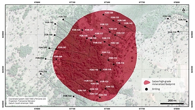 Figure 3 – Saúva Drill Collar Locations (CNW Group/Lundin Mining Corporation)