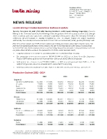 Lundin Mining Provides Operational Outlook & Update (CNW Group/Lundin Mining Corporation)