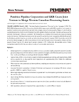 Pembina Pipeline Corporation and KKR Create Joint Venture to Merge Western Canadian Processing Assets (CNW Group/Pembina Pipeline Corporation)