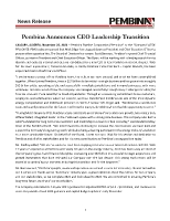 Pembina CEO Leadership Transition (CNW Group/Pembina Pipeline Corporation)