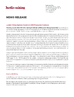 Lundin Mining Updates Candelaria 2021 Production Guidance (CNW Group/Lundin Mining Corporation)