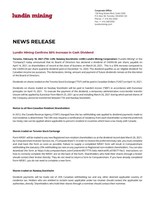 Lundin Mining Confirms 50% Increase in Cash Dividend (CNW Group/Lundin Mining Corporation)