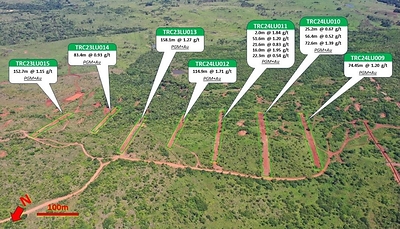 Figure 1: Trenching in the Central Sector. (CNW Group/Bravo Mining Corp.)