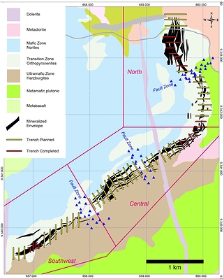 Figure 2: 2024 Planned Trenching (CNW Group/Bravo Mining Corp.)