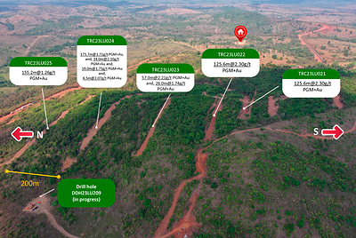 Figure 1: Trenching in the North Sector. (CNW Group/Bravo Mining Corp.)
