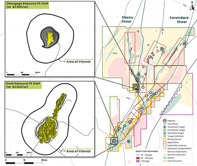 Figure 1: Wheaton Stream Core Area of Interest (CNW Group/Montage Gold Corp.)
