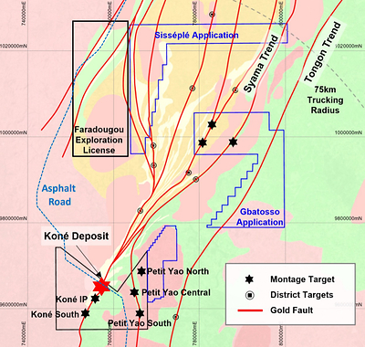 Figure 5: Montage Exploration Licenses and Applications (CNW Group/Montage Gold Corp)