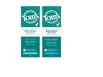 Whiten+ (CNW Group/Tom's of Maine Canada)
