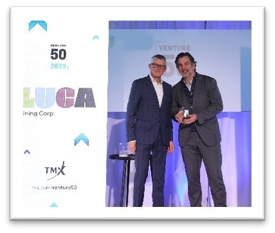 LUCA NAMED TO TSXV LIST OF TOP 50 PERFORMING COMPANIES (CNW Group/Luca Mining Corp.)