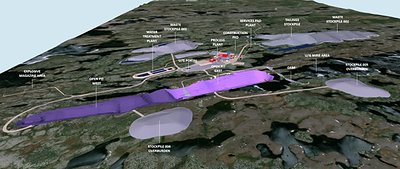 Figure 12: Site Infrastructure – General Layout (CNW Group/PMET Resources Inc.)