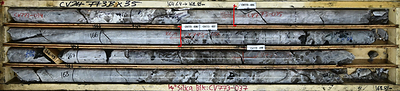 Figure 2: Large spodumene crystal(s) (0.9 m core length) grading 7.11% Li2O, the highest-grade drill core sample collected to date at the Property (drill hole CV24-773). (CNW Group/Patriot Battery Metals Inc.)