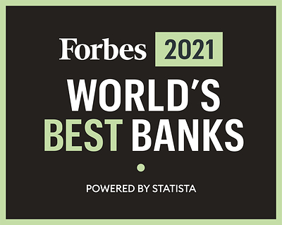 Forbes 2021 World's Best Banks logo