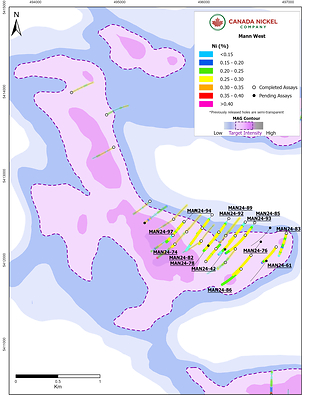 Figure 2 - Mann West (CNW Group/Canada Nickel Company Inc.)