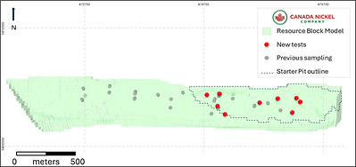 Figure 1. Crawford Nickel Sulphide Project - East Zone Open Cycle Tests (CNW Group/Canada Nickel Company Inc.)