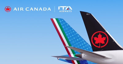 Air Canada and ITA Airways today announced a significant milestone in their partnership with a codeshare agreement. (CNW Group/Air Canada)