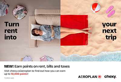Starting today, Aeroplan members across Canada can earn Aeroplan points through Chexy, with Aeroplan credit cardholders earning even more points when paying with their card. (CNW Group/Air Canada)