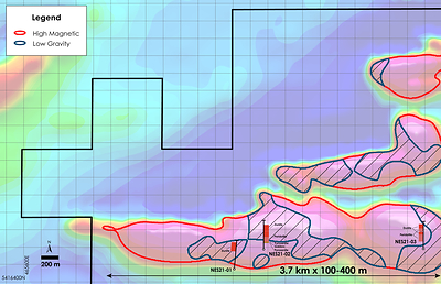 Canada Nickel - Nesbitt 3rd hole geophy images (CNW Group/Canada Nickel Company Inc.)