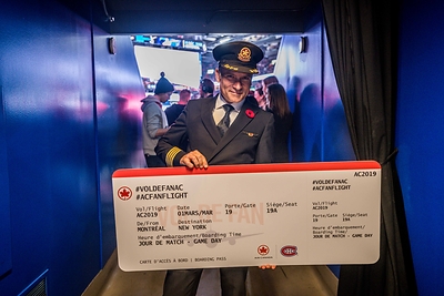 Air Canada Fan Flight Soars Again for the 2023/24 Season, Bringing Young Sports Fans Closer to the Away Game Action (CNW Group/Air Canada)