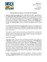2025.09.18 - NGEx Receives Court Approval for the Spin-Out of Royalties (CNW Group/NGEx Minerals Ltd.)