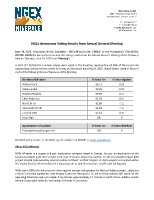 NGEx Announces Voting Results from Annual General Meeting (CNW Group/NGEx Minerals Ltd.)